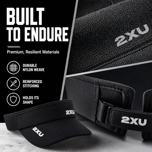 Unisex Run Visor - Black, One Size - Sports & Outdoor Accessories