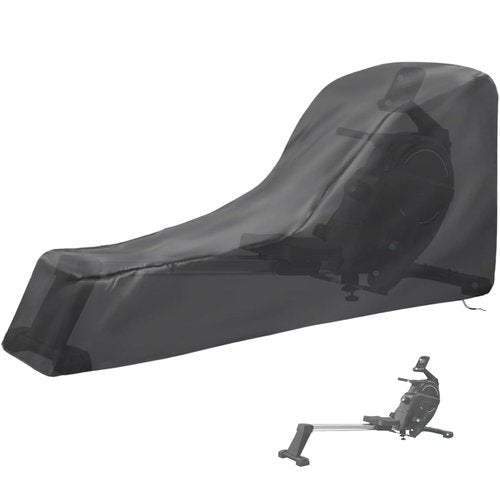 Andacar Rowing Machine Cover for Concept 2 Rowing Machine Waterproof Rower Cover Dustproof Fitness Equipment Protective Cover - 95" L×24" W×40" H, Black