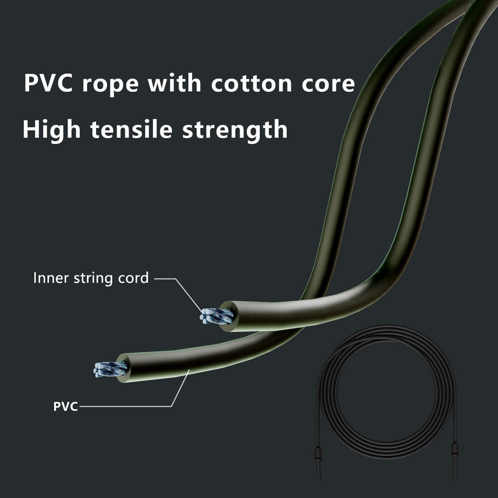 Workout Jump Rope,5mm PVC Jump Rope,Adjustable Length with Shatterproof Handles, Ideal for Beginners & Advanced Athletes, Fitness, Cardio & Boxing