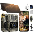 MAXDONE 2-Pack Solar Trail Camera 4K WiFi Night Vision GameCam PH960W