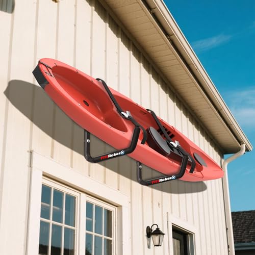 Wall Mounted Kayak Storage Rack with Square Tube Design - 120LB Capacity