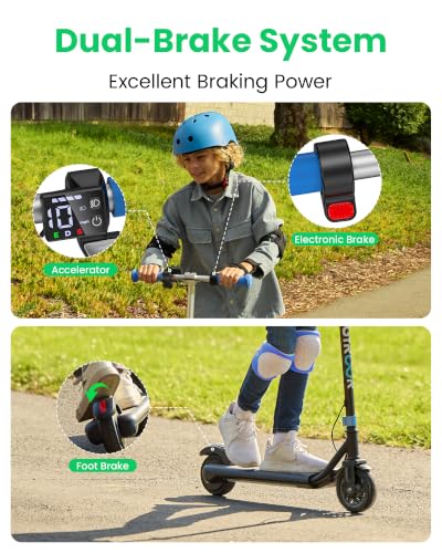 Kids Electric Scooter 150W Motor LED Display Blue - Safe & Adjustable Ride