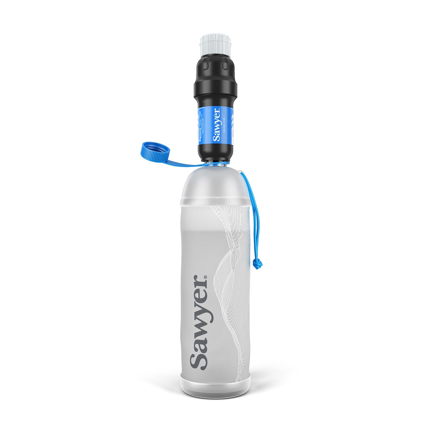 Sawyer Products Water Filtration System - Cnoc Premium 1L Bottle for Clean Drinking Water