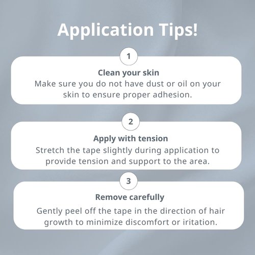 CureTape® Gentle | Kinesiology Tape for Hyper Sensitive Skin | Gentle Adhesion | 100% Hypoallergenic Water Resistant K Tape | for Thin Skin, Elderly or Children | Gentle to Remove | Medical KTape