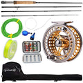 Fly Fishing Combo 5-6 Weight with Lightweight Rod & CNC Reel - Complete Kit