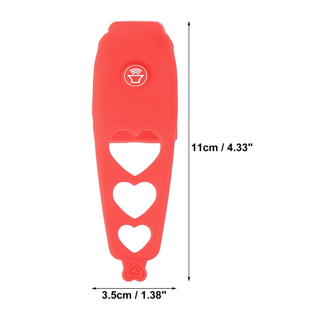 X AUTOHAUX Electric Bike Bell Cycling Bells Horn Loud Bicycle Horns Silicone for Mountain Bike Road Bike Rechargeable Red