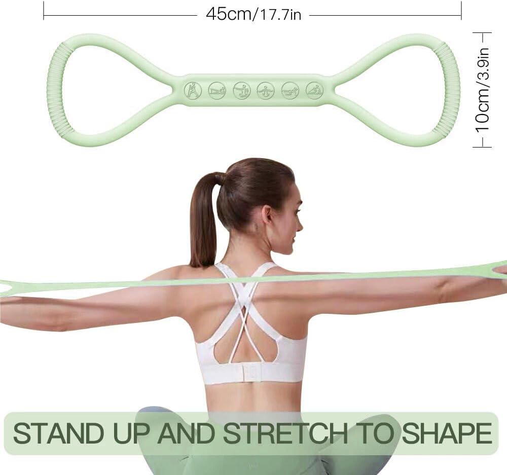 Skiennix Figure 8 Resistance Band - Upgraded for Physical Therapy | 3 Resistance Levels for All Ages
