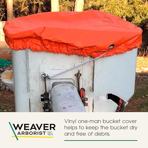 Orange Vinyl Bucket Cover with Bungee Strap for Utility & Arborist Buckets