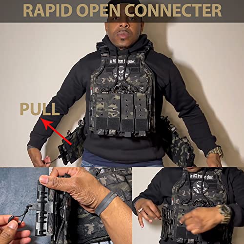 vAv YAKEDA Camo Tactical Outdoor Carrier Vest - Black 40