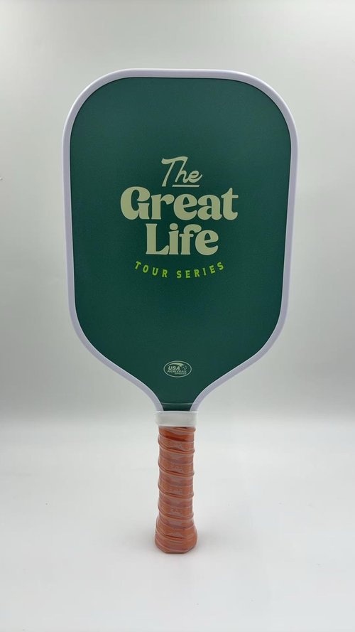 Elite Performance Pickleball Paddle | 3K Carbon Fiber | USAPA Approved | 16mm Honeycomb Core w/ 6" Handle | Lightweight 8.1 oz | Retro Design. Includes Single Paddle + Neoprene Cover (Dark Green)