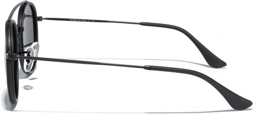 MERRY'S Retro Round Polarized Sunglasses - Stylish Unisex Double Bridge Design
