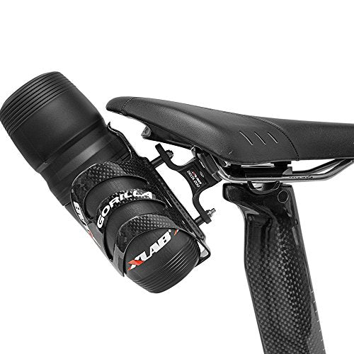 XLAB Delta 200 Single Bicycle Water Bottle Cage with Carbon Fiber Grip