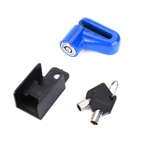 ycle Disc Brake Lock Mini Anti Theft Wheel Security Lock with Plastic Frame & Keys for Mountain Road Cycling Rotor Disc Brake Wheel Lock 3 Colors(Blue) Disc Brake Lock disc