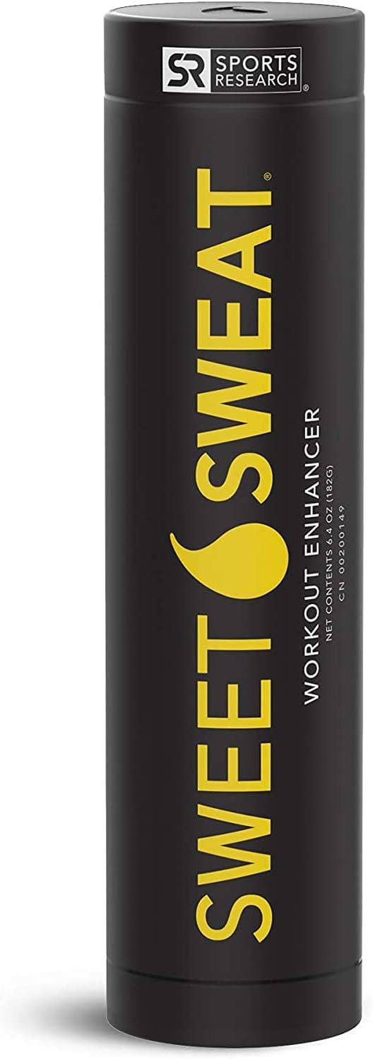 Sports Research Sweet Sweat Workout Enhancer Gel - Maximize Exercise & Boost Sweat - 6.4oz Stick