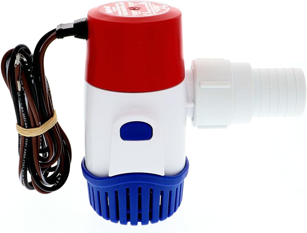 Rule 500 GPH 25SA Electronic Sensing Bilge Pump - Efficient Water Removal for Boats