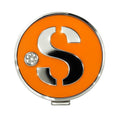 EGG PRO Initial Golf Ball Marker, 3 cmDiameter, Crystal Accent, Initial S