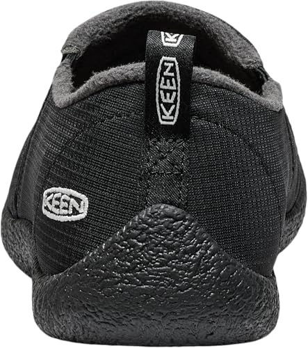 Men's Warm Microfleece Slip-On Slippers - Black, Size 15 - KEEN Howser II