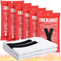 Andyssey 6 Pack Fire Blanket 40x40 Inches Emergency Fire Safety Kit