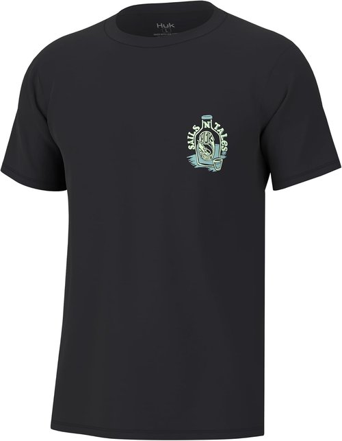 HUK Men's Fishing Graphic Tee - Quick-Dry Performance Short Sleeve Shirt | Comfortable Fit