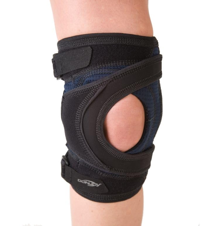DonJoy Tru-Pull Lite Knee Brace for Patella Dislocations, Medium, Right Leg