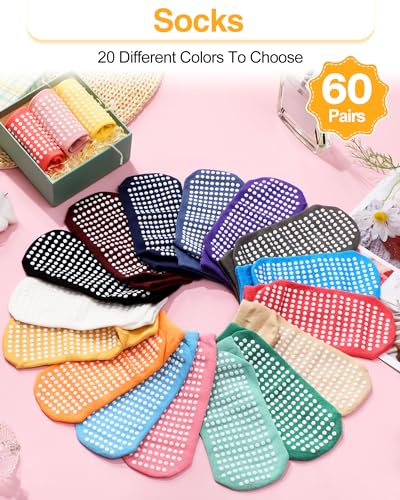 Cotton Yoga Socks for Men & Women - Classic Color, Comfortable Non-Slip Fit