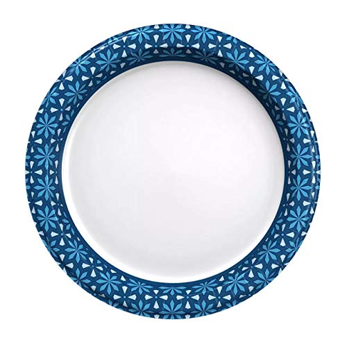 Ultra Dinner Paper Plates 10 Inch Pack of 204 - Microwavable & Grease-Resistant