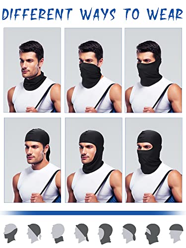 Satinior 9 Pack Winter Balaclava Ski Masks for Men - Dark Colors