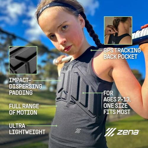 Youth Chest Protector Vest for Girls - Impact-Dispersing Sports Gear for Contact Sports