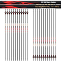 Sanlida Carbon Hunting Arrows 12/24 Pack Olympic-Grade 10 Spine, Straightness 0.001" for Compound & Recurve Bows