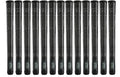 Golf Grip Bundle - 13 Oversized Dri-Tac 2.0 Polymer Golf Grips, Jet Black & Gray