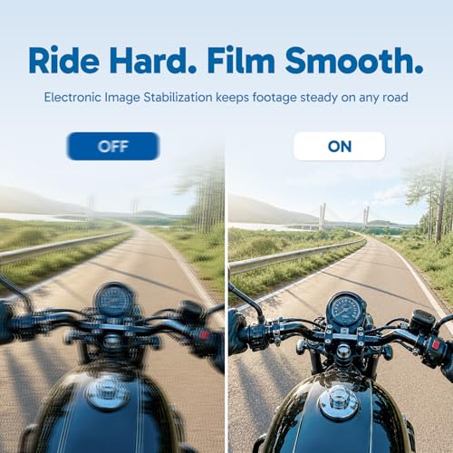 4K Action Camera with Touch Screen, EIS, Waterproof & Remote - 20MP