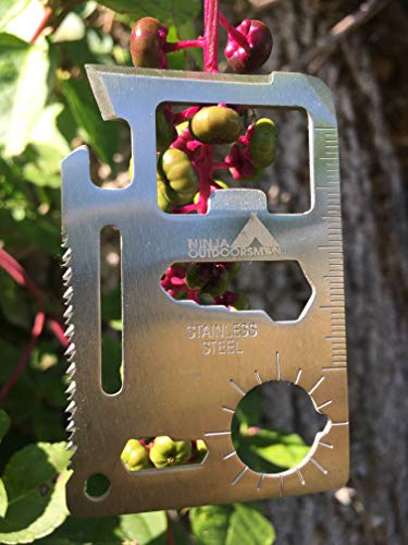 11 in 1 Stainless Steel Credit Card Survival Tool - Compact Multi-Tool for Camping & Emergency
