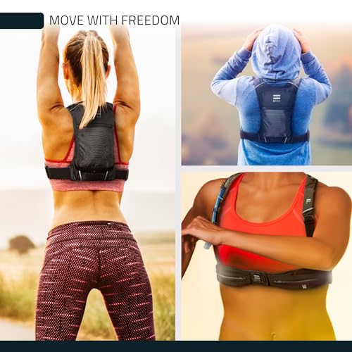 Sub90 Running Hydration Vest No-Bounce Water Pack - Edgy Black, M-L-XL