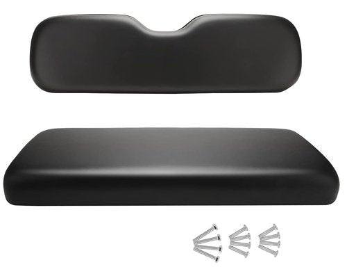 Dr.Acces Golf Cart Replacement Rear Seats Universal Rear Cushions for Club Car EZGO Yamaha Cushion Back Seat Dedicated for Flip Rear Seats (Black)