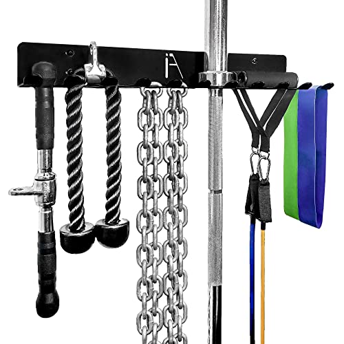 Omega Beast Rack Wall Mount Gym Storage Rack with 11 Hooks - Made in USA