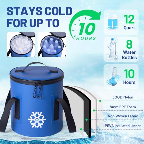 GALINAND Blue Ice Machine for Knee Post-Surgery Cold Therapy Portable Cryotherapy