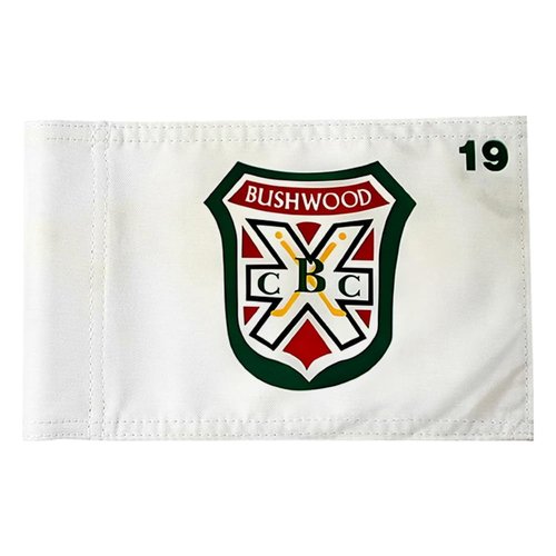 2BUT Golf Pin Flag, Bushwood Country Club, Green, 8"x6", Fade Resistant, Nylon, Suitable for Indoor/Outdoor