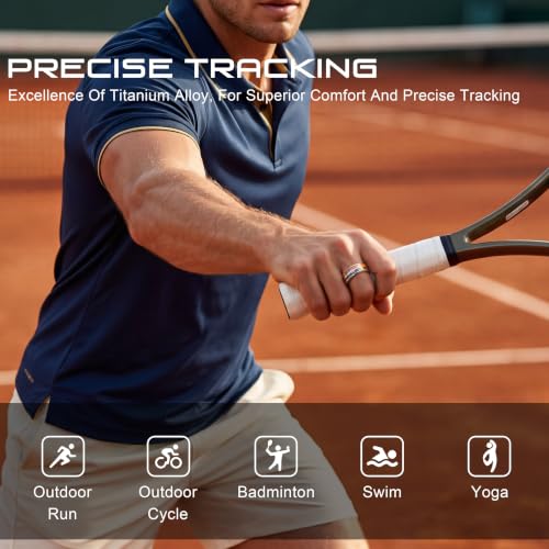 KASVUC Smart Ring Fitness & Health Tracker - Model 9, Heart Rate, SpO2, Sleep, IP68 Waterproof