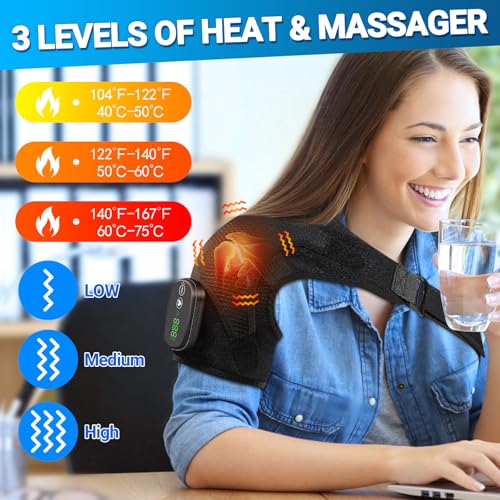 Shoulder Massager Heating Pad for Pain Relief - Standard