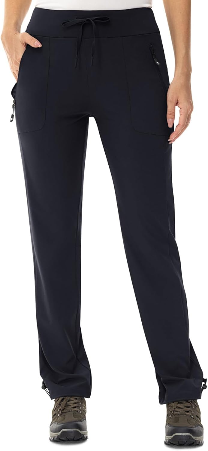 TBMPOY Women's Hiking Pants - Lightweight, Water-Resistant, Quick-Dry with Zipper Pockets | Casual Travel Wear