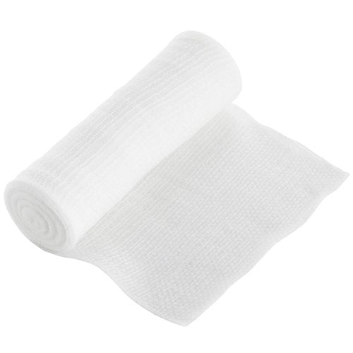 Juvale 4-Inch Gauze Bandage Roll - Soft Stretchy Fabric & Gauze Wrap - Breathable Textured Design for Secure Compression - Pack of 1, 48 Count