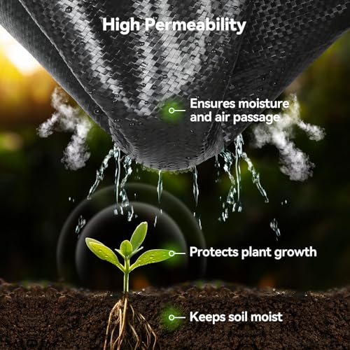 Heavy Duty Weed Barrier Fabric 6ft x 300ft Landscape Fabric - Garden & Landscaping