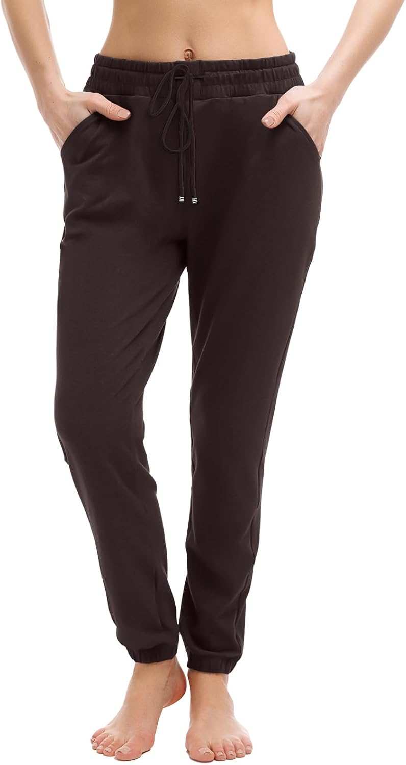 Walifrey Women's Joggers - Comfortable Drawstring Sweatpants with Pockets for Lounging & Workout