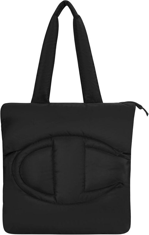 Champion Quilted Billie Tote Bag - Memory Cloth, Zip Closure for Work & Travel | Stylish & Durable