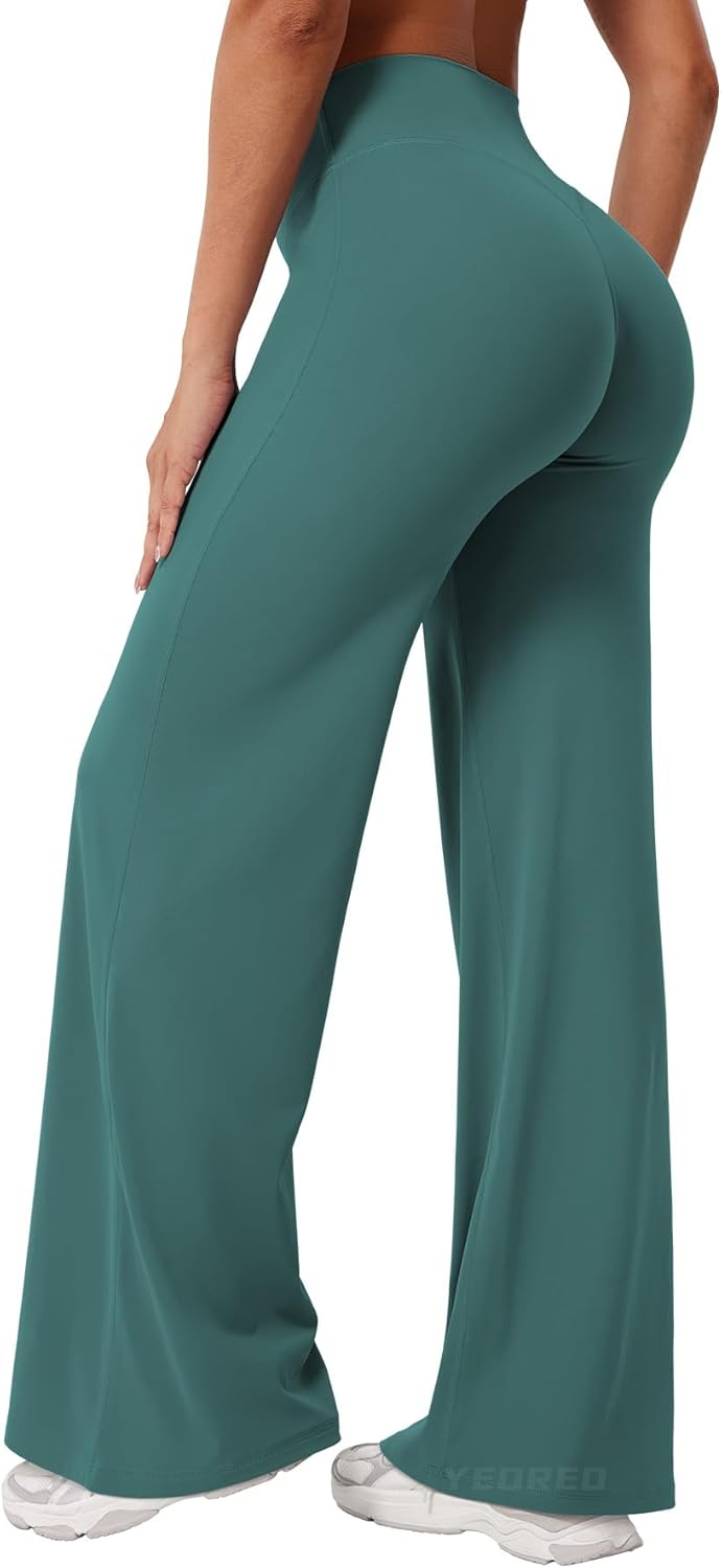 YEOREO High Waist Workout Leggings - No Front Seam, Buttery Soft Fabric | Available in 29", 31.5", 33", 35" Sizes