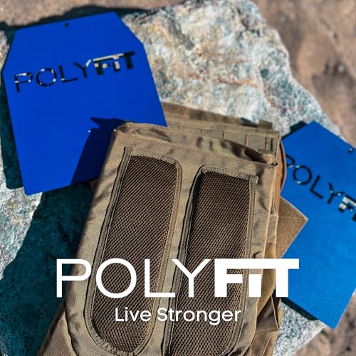 Polyfit 6 LB Red Weighted Vest Plates | Pack of 2 for Strength Training