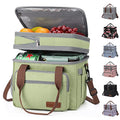 Maelstrom 23L Insulated Lunch Box - Green, Expandable Double Deck Cooler Bag