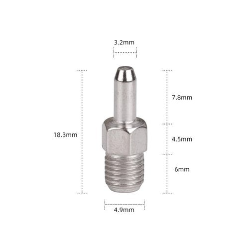 Set of 12 Spare Pins for Cycle Chain Remover Tool, Bicycles Chain Breaker Replacement Accessories (Silver)