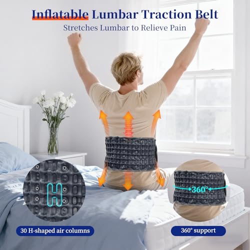 Red Light Decompression Belt with Electric Pump for Back Pain Relief