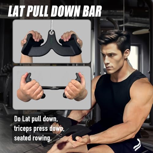 MARSAFIT Style 1 Pulley Cable Machine Lat Bar for Home Gym Strength Training